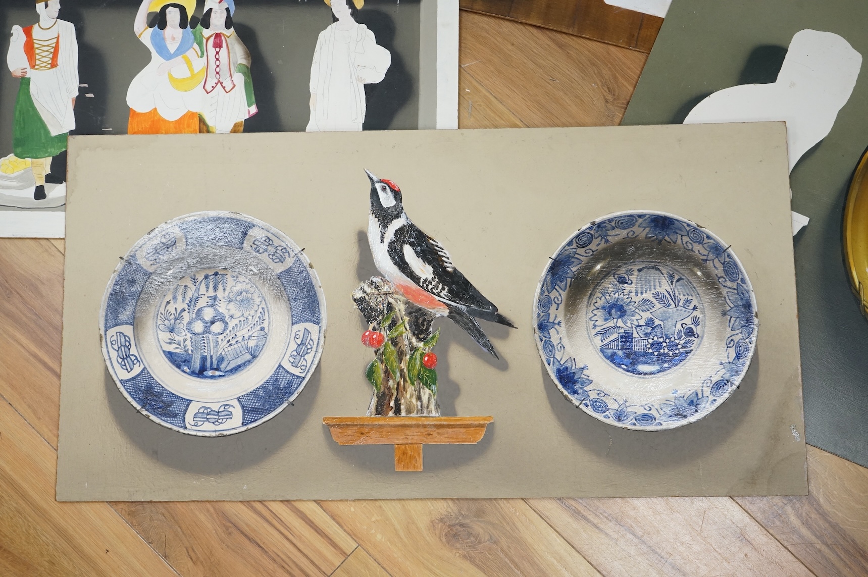 Frederick Clifford Harrison (1901-1984), four unframed and unfinished oils on board, Still lifes, unsigned, largest 57 x 91cm